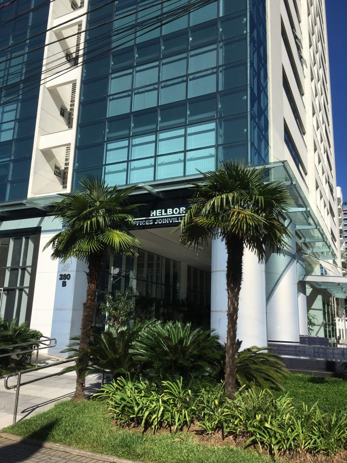 Fachada do Helbor Offices Joinville — Rua Henrique Meyer, 280, Joinville